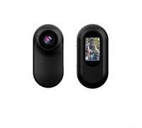 para mini cámara corporal 1080P HD cámara portátil con detección de movimiento para patrulla de seguridad - Clip magnético en 6.3cm negro (negro)