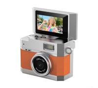 Para mini cámara digital con pantalla HD de 0.96 pulgadas y cuerpo compacto de 44 x 25 x 27 mm para un transporte y uso cómodos (naranja)