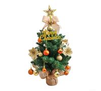 para mini Christmas Tree 48cm Pink Desktop Ornament para mini(Gold) | Charming pink design, 48cm compact size, perfect for desks, shelves, small spaces