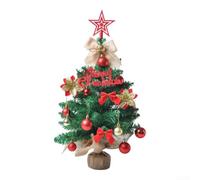 para mini Christmas Tree 48cm Pink Desktop Ornament para mini(Red) | Charming pink design, 48cm compact size, perfect for desks, shelves, small spaces