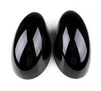 Para Mini F54 F55 F56 F57 F60 2014 2015 2016 2017 2018 Auto Izquierdo Derecho Espejo Trasero Cubierta Carcasa Tapa Carcasa Carcasa Espejo Retrovisor Cubierta(Black a pair)