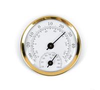 Para mini higrómetro para taller de oficina en casa con carcasa de aluminio y transparente para lecturas simultáneas de temperatura y humedad