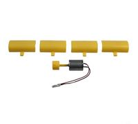 Para mini kit de turbina de viento vertical, modelo de generador de bricolaje giratorio de 360 ° con luz LED, experimento científico educativo para estudiantes y