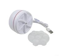 Para mini lavadora, secadora eléctrica portátil para hoteles, caravanas, caravanas, lavadora compacta recargable por USB para artículos pequeños, limpieza profunda 9 x 9 x 6,5 cm