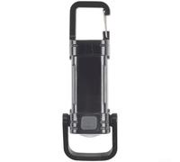 Para mini linterna LED con gancho giratorio de 360 grados para uso multiángulo, 5 ajustes de luz, incluyendo estroboscópico SOS tipo C, carga rápida compatible (negro)