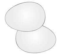 Para Mini Para Cooper Para Clubman Para Countryman 2007-2015 Puerta Izquierda Derecha Espejo Retrovisor Exterior Esférico Calefactado Cristal Retrovisor Lado(Left and Right)