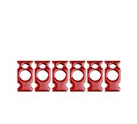 Para Mini Para Cooper R50 R53 2001-2006 Pegatinas Decorativas Fibra Carbono Suave Panel Interruptor Puerta Faro Control Central Panel Cubierta Consola Centra(Button red 1)