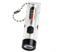 para mini para linterna LED Recargable USB con Clip Bolígrafo | ultra ligero 13.6g, clip bolígrafo integrado, ideal para llaves, para bolsillo, uso diario portátil(White)
