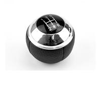 para Mini para R50 2000-2006 Manual 5 Velocidades 6 Cambios Perilla Palanca Cambios Cuero Cromado Coche Pomo Palanca Cambios(Black 5 Speed)