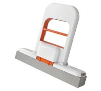 Para mini plumero de escritorio Mango ABS con cabezal de algodón reemplazable para limpiar escritorios, espejos, paredes lisas, 13 x 15 x 3 cm, blanco, naranja, ergonómico de mano (A)