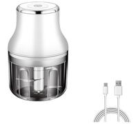 para mini Procesador Alimentos USB 300W Ajo Carne para mini(B) | Motor 300W , corte en 5-8 segundos, para ideal ajo carne, para compacto, para carga rápida USB