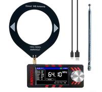 Para Mini SI4732 para receptor de radio DSP con ESP32-S3, banda completa AM FM SW LSB USB, pantalla IPS de 1.9 pulgadas, circuito Hi-Z, batería de 800 mAh (negro)