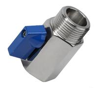 Para mini válvula de bola con cuerpo de acero inoxidable 304 y mango resistente para operación manual en medios de agua, aceite y gas (3/4)