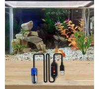 Para mini varilla de calefacción USB con temperatura constante automática para peceras y hábitats de tortugas fabricada con material de cuarzo (10 W)