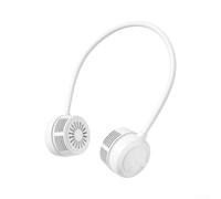para mini Ventilador Portátil Turbo con para batería 4000mAh(White) | Tecnología sin aspas segura, flujo de aire turbo para suave, protege cabello, estructura duradera, para fácil limpieza