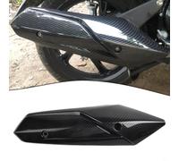 Para Mio I125 Motocicleta Silenciador Protector de Calor Cubierta de Tubo de Escape Protección de Fibra de Carbono Negro ABS Plástico Ajuste Directo Pieza de Repuesto