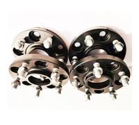 Para Mitsubishi Junta ensanchada 15mm 4piezas Adaptador espaciador rueda coche PCD 5x114,3 CB 67,1mm Adecuado para 5tuercas orejeta Espaciadores Ruedas(4PCS 15mm black)