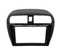 para Mitsubishi para Attrage 2012-2018 Embellecedor Radio para Coche 9 Pulgadas Reproductor Estéreo Android Panel Unidad Principal 2 DIN Marco para DVD QAQMHVCVB(Matte Black Frame)