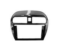 para Mitsubishi para Attrage 2012-2018 Embellecedor Radio para Coche 9 Pulgadas Reproductor Estéreo Android Panel Unidad Principal 2 DIN Marco para DVD QAQMHVCVB(UV Balck)