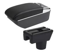Para Mitsubishi Para Attrage Para Mirage Para Space Star Reposabrazos Caja reposabrazos coche(B2 línea negra SIN USB)