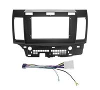 para Mitsubishi para Lancer 08-16 10,1 Pulgadas Radio Coche Reproductor MP5 Marco Carcasa Estéreo 2 DIN Unidad Principal Fascia Marco Radio Coche(Frame and Cable)