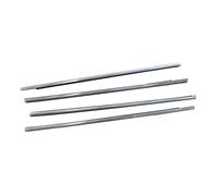 Para Mitsubishi Para Outlander 2013-2018 4 Piezas/Conjunto Tira sellante de ventana moldura de puerta lateral Juntas Para Coche(Chrome)
