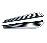 para Mitsubishi para Outlander 2022-2025 Estribos Barras Nerf Rieles Pedales Protector Escalones Laterales Fijos De Aluminio Separador Faldón Lateral Automóvil(Silver w Blk)