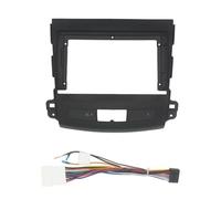para Mitsubishi para Outlander XL 2006-2012 Embellecedor para Panel De Control De Radio Estéreo De 2 DIN Marco Radio de Coche Radio De Coche(Fascia and Cable,7 Inch)