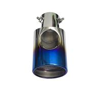 Para Mitsubishi Para PAJERO V31 V33 V73 V93 V97 2007-2019 Silenciador De Escape De Automóvil Punta De Tubo De Escape Boquilla De Entrada 73 Mm(Blue)