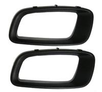 Para Mitsubishi para Pajero V73 Cubierta de rejilla de lámpara antiniebla 2000-2002 Negro Plástico Delantero Decoración Compatible con Montero Izquierda Derecha Mr388019 Mr388020 (Derecha)