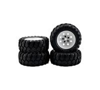 Para MJX 1/16 16207 16208 16209 H16 1/16 14209 14210 1/14 4 Uds 93mm Rueda De Goma Neumático RC Piezas De Mejora De Coche RC Reemplazos Repuestos(White 137)