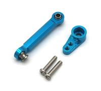 Para MJX 14303 14301 14302 1/14 Barra De Dirección De Metal Barra De Acoplamiento RC 4WD Coche De Control Remoto Vehículos De Orugas Piezas Y Accesorios De Repuesto Uso RC Barra Dirección(Blue)