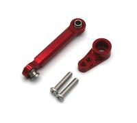 Para MJX 14303 14301 14302 1/14 Barra De Dirección De Metal Barra De Acoplamiento RC 4WD Coche De Control Remoto Vehículos De Orugas Piezas Y Accesorios De Repuesto Uso RC Barra Tracción(Red)