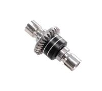 Para MJX Para Hyper Go 1/16 16207 H16BM-PL 14210 H14BM 14301-02-03 1/14 RC Cars Piezas Engranaje Diferencial Delantero Trasero Metal Mejorado Piezas(Black)
