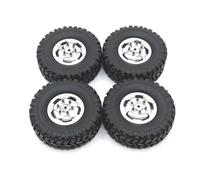 Para MN 1/12 Para MN82 LC79 Para MN78 D90 D91 D96 99S Para WPL 1/16 Neumáticos Para Cubo Rueda Metal Piezas Actualización Coche RC Accesorios Reparación Piezas Maquetas RC(Silver)