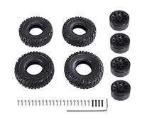 Para MN D90 98 99S 78 82 99sV2 Para WPL C14 C24 C34 1/2 1/16 Neumático Para Tipo Clip Neumático Blando Piel RC Coche Actualización Piezas De Metal Accesorios Coche RC Piezas(Black)