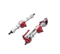 Para MN D90 D91 D96 99S FJ45 1/12 Juego Eje Puente Delantero Trasero Con Engranaje Metal Piezas Actualización Para Coche RC Accesorios Piezas Maquetas RC(Silver)