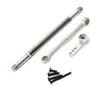 Para MN Para MN168 Para MN82 Para MN78 D90 Para MN99S 1/12 Mejora Metal Barra Enlace Dirección Servo Brazo Tracción Fijo Piezas Coche RC Piezas Maquetas RC(Silver)