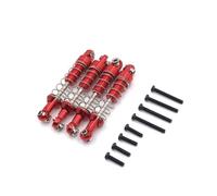 Para MN Para WPL D90 D91 D96 Para MN98 99S C14 C24 B14 B24 1/12 RC Piezas Coche Actualización Metal 4 Piezas Exteriores Para Amortiguador Resorte Accesorios RC(Red)