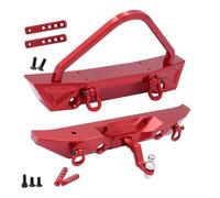 para MN128 1/12 Parachoques Trasero Delantero Metal con Gancho Remolque Agujero Cabrestante Coche Trepador Control Remoto Mejoras Accesorios Componentes RC Parachoques