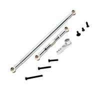 Para MN128 MN86 G500 1/12 Varilla Enlace Dirección Metal Varilla Tracción Y Brazo Servo Coche Trepador Control Remoto Piezas Mejora RC Reemplazos Repuestos(Silver)