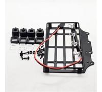 para MN82 LC79 1/12 Portaequipajes De Metal para Techo con Luz RC, Piezas De Actualización para Coche, Accesorios De Decoración para Modificación Reemplazo de RC(Size2)