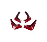para Model Y 4 Unids/Set Guardabarros Negro Mate Fibra Carbono ABS Modelo Energía Coche Aletines Guardabarros Coche(Rojo)