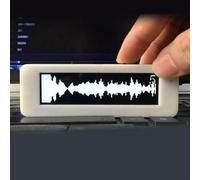Para módulo analizador de pantalla Spectrum de 3.1 pulgadas para pantalla OLED con soporte de medidor VU para equipos de prueba de audio y sistemas de procesamiento de señal (blanco)