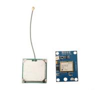 Para módulo GPS Arduino NEO6M 3V 5V Fuente de alimentación con antena de cerámica, almacenamiento de datos de apagado e indicador de señal LED para módulos de control de vuelo