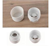 Para molinillo Baratza para Forte compatible con tolva con tapa segura y contenedor de tierra a juego para un mínimo derrame (metal blanco)