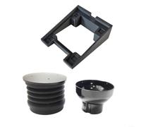 Para molinillo de café Eureka Mignon MMG, embudo dosificador con base, recogedor de silicona y para embudo para dosificación precisa, fácil de limpiar, negro (base + bellow)