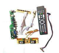 Para monitor LCD M220Z1-L01/L02/L03 T.V53 tarjeta de unidad LVDS 4CCFL 30Pin HDMI VGA USB AV RF teclado + control remoto + kit inversor (M220Z1-L01)