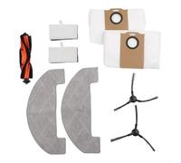 Para MONSGA MS1 MAX Robot Partes de aspiradora, kit de repuesto con filtro de cepillo lateral principal, bolsa de polvo, accesorios de limpieza de alta eficiencia para el pelo de mascotas en el hogar