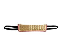 para morder para perros - Equipo de entrenamiento de almohada de yute con 2 asas fuertes | Accesorio interactivo para tirar de cachorros para juegos de guerra | Equipo de ejercicio duradero pa